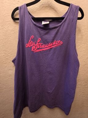 Vintage 1993 Levi’s Purple San Francisco Puff Print Tank Top Made in USA L